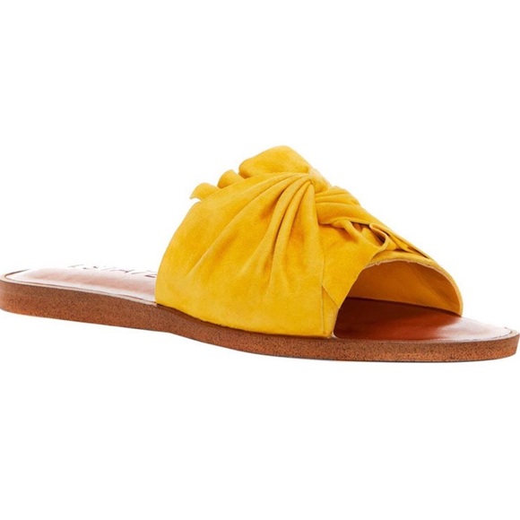 1 State Shoes 1 State Yellow Slide Sandals Poshmark